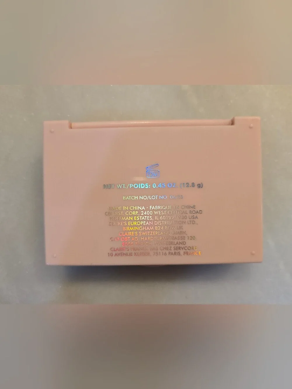 Claire's Mini Travel Makeup Eyeshadow Palette